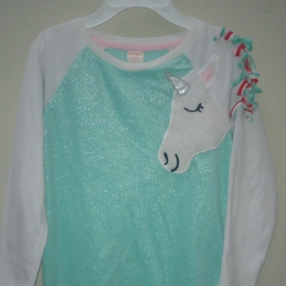Cat & Jack Unicorn Pajama Set in Mint and White